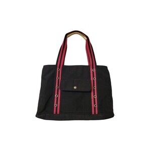 Tommy Hilfiger Briefcase Laptop Bag Women OS Red Black Vintage Expandable
